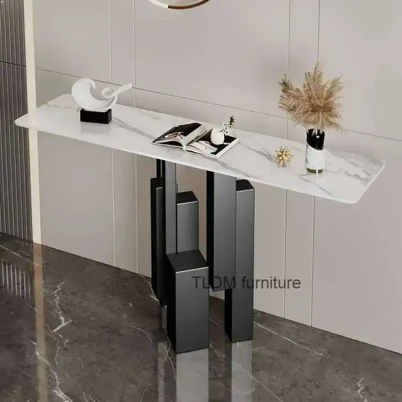 

Table Vertical Corner Black Living Console Room Modern Design Table Garden Nordic Tisch Wohnzimer Entrance Hall Furniture