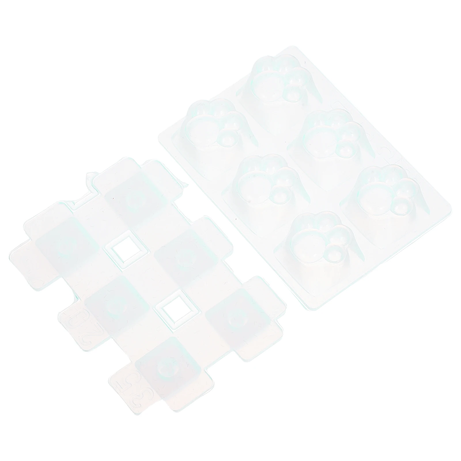 

2 Sets Keyboard Keycap Molds Cat Paws Shape Epoxy Resin Silicone Diy Mechanical White Reusable Flexible Seamless Cute Cat Claw