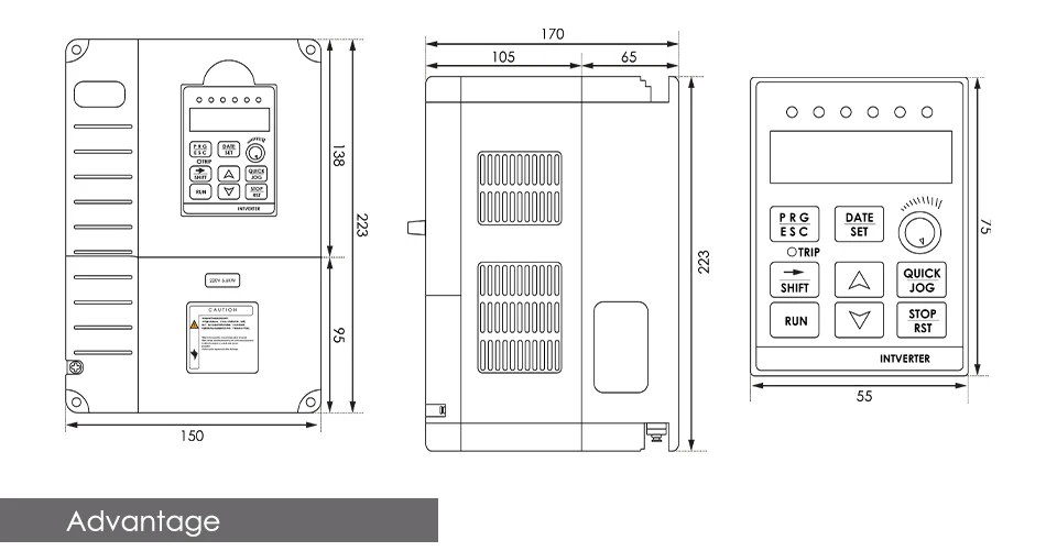 G-Penny 4,5 kW ER20, wassergekühlte CNC-Spindel, 4 Keramik-Kugellager, 100 mm, mit HY-Wechselrichter, Halterung und Wasserpumpe, für Holzbearbeitung. – Detail 7