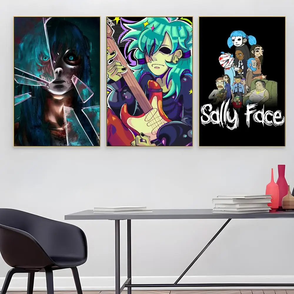Game Sally Face Painting Calligraphy Paper Print Home Living Room Bedroom Entrance Bar Cafe Art Decorative Paintings