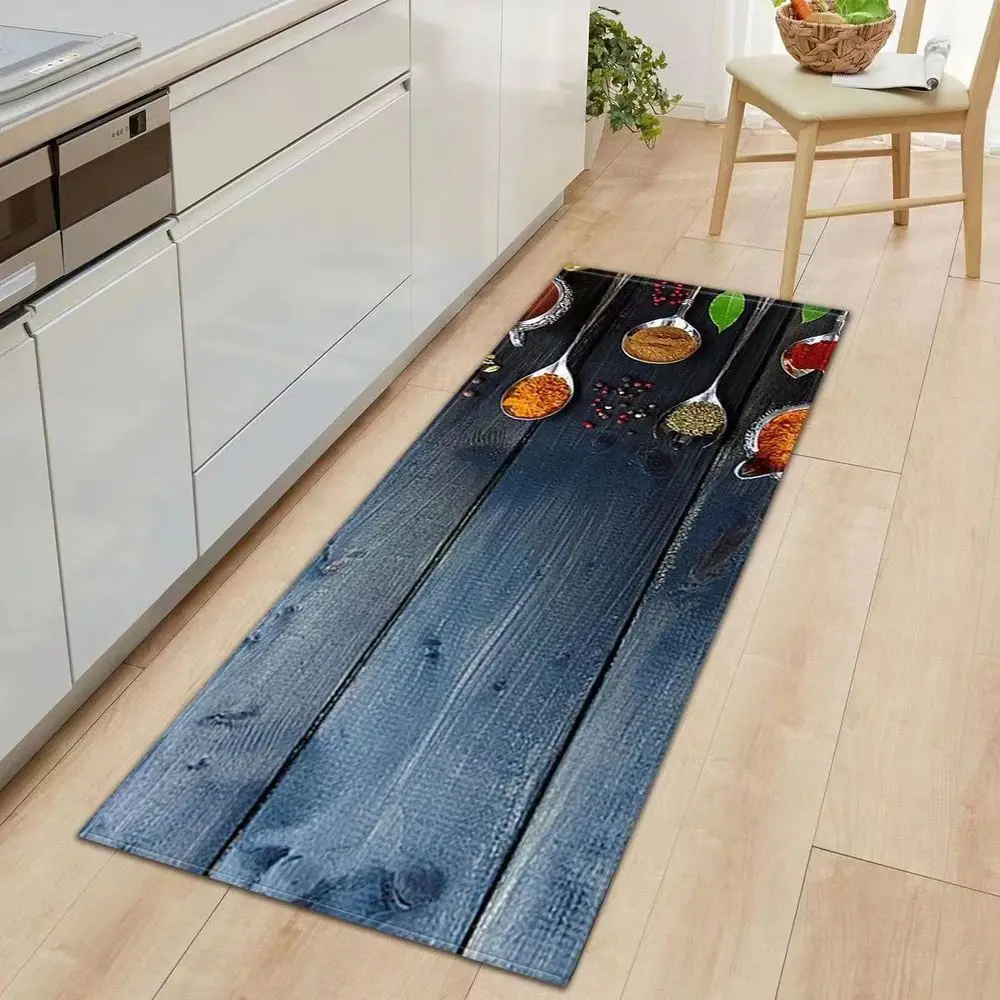 VIKAMA Silica Mud Kitchen Rug for Absorbing Water and Oil, Simple Dining Tableware Restaurant Laundry Room Floor Mat Home Decor
