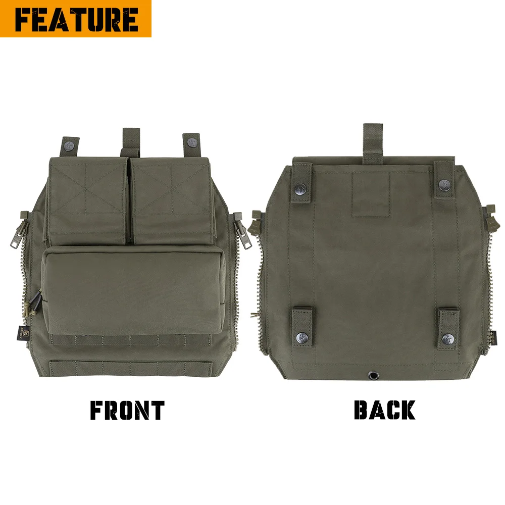 Imagem -05 - Krydex-tactical Zip-on Bolsa Bolsa Mochila Porta-chapas Caça Airsoft Vest Acessórios Cpc Ncpc Avs Jpc