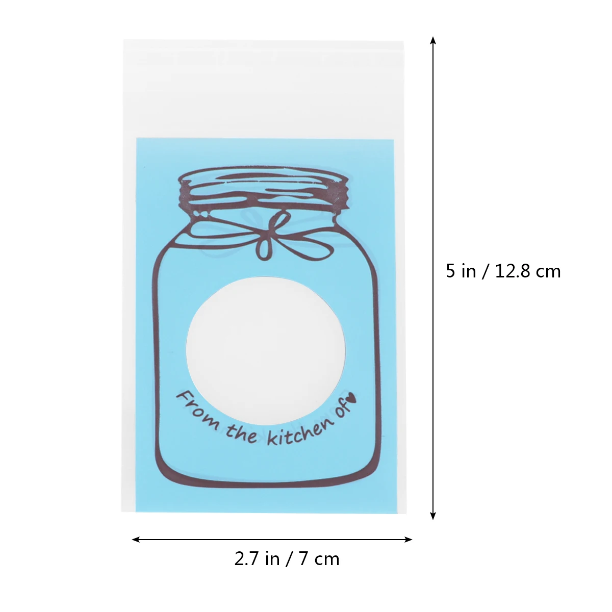 

Baking Self-sealed Bags Packaging Self-adhesive Cookie Packing Blue Candy Holder