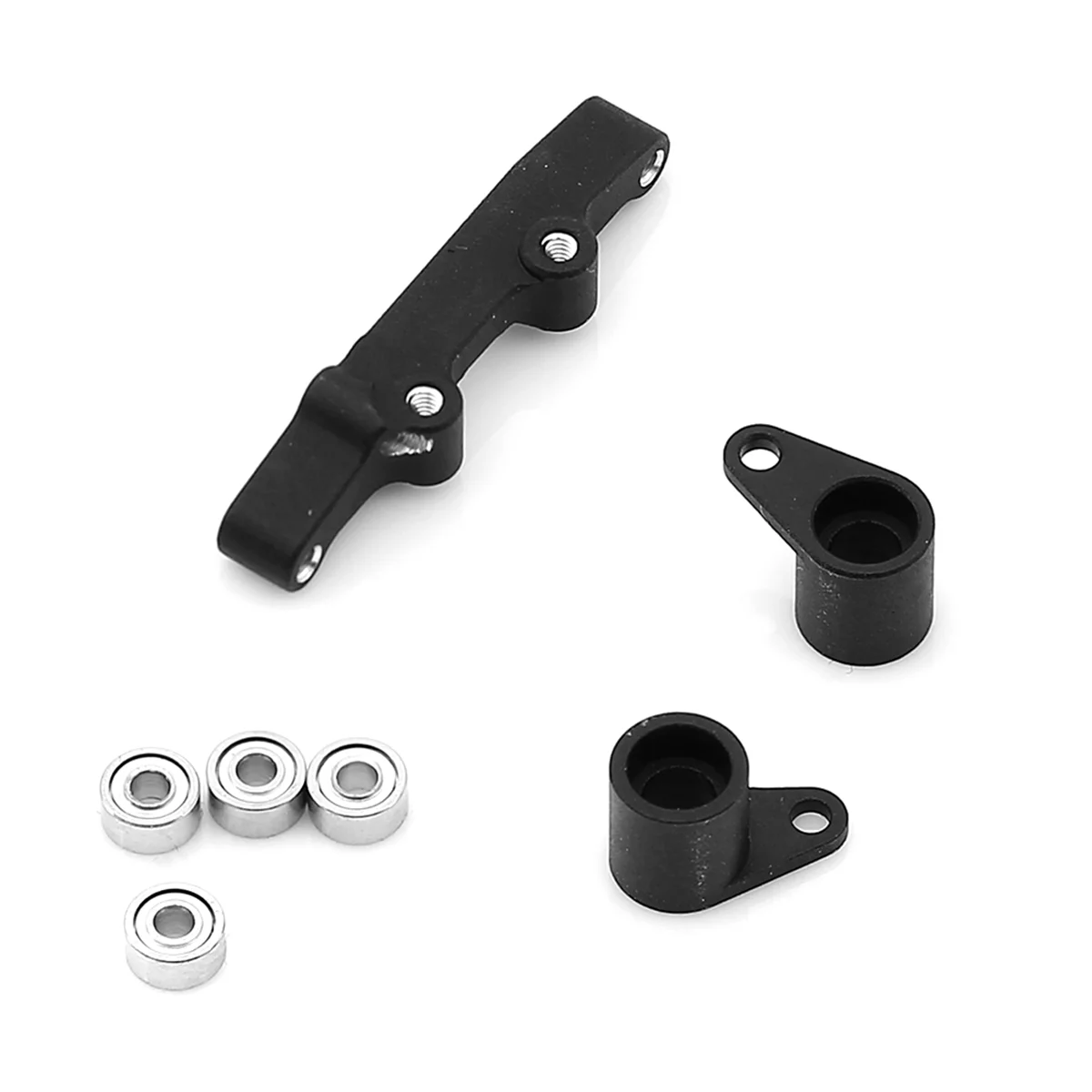 CYGJ-RC Auto Upgrade Stuurcombinatie Kit Voor LOSI 1/24 Micro-B RC Auto Upgrade Accessoires Zwart