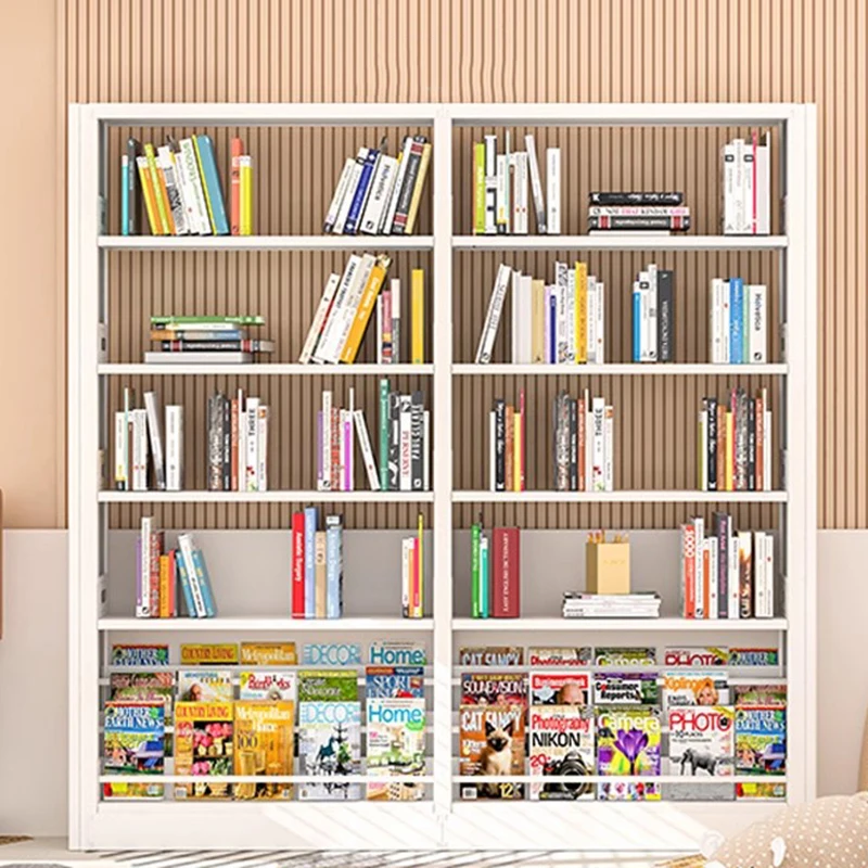 White Plant Storage Bookcase Display Organizers Files Magazine Book Shelf Library Minimalist Boekenplank Cube Furniture XY50BC