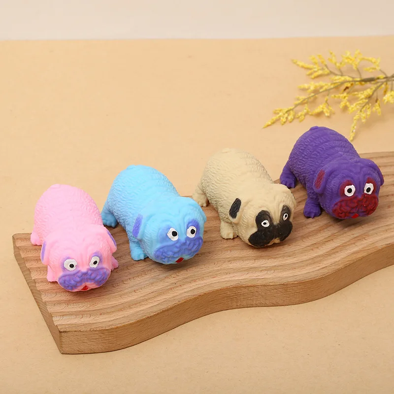 Squeeze Dog Toys Pug Pinch Toy Stress Relief Toys Hand Exercise Tool Vent Decompression Toy Decorative Party Supplies