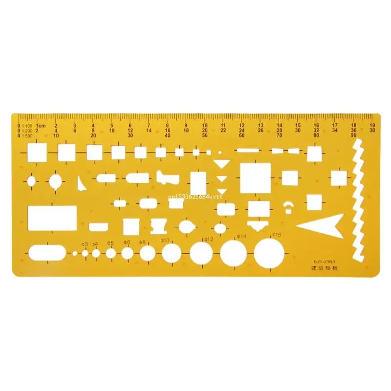 Modello disegno del sistema idrico in resina K. Strumento misurazione del righello drenaggio. Regalo Dropship