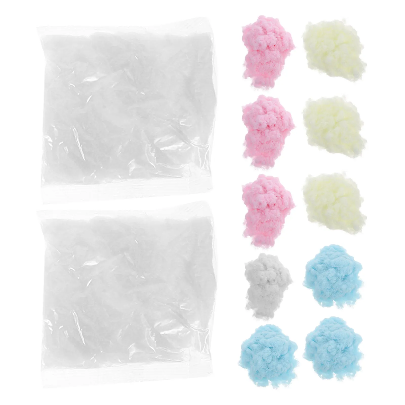 

12Pcs Flocking Powder for Creative DIY White Pink Yellow Blue Versatile Flocking Fiber Craft Powder for Greeting Cards