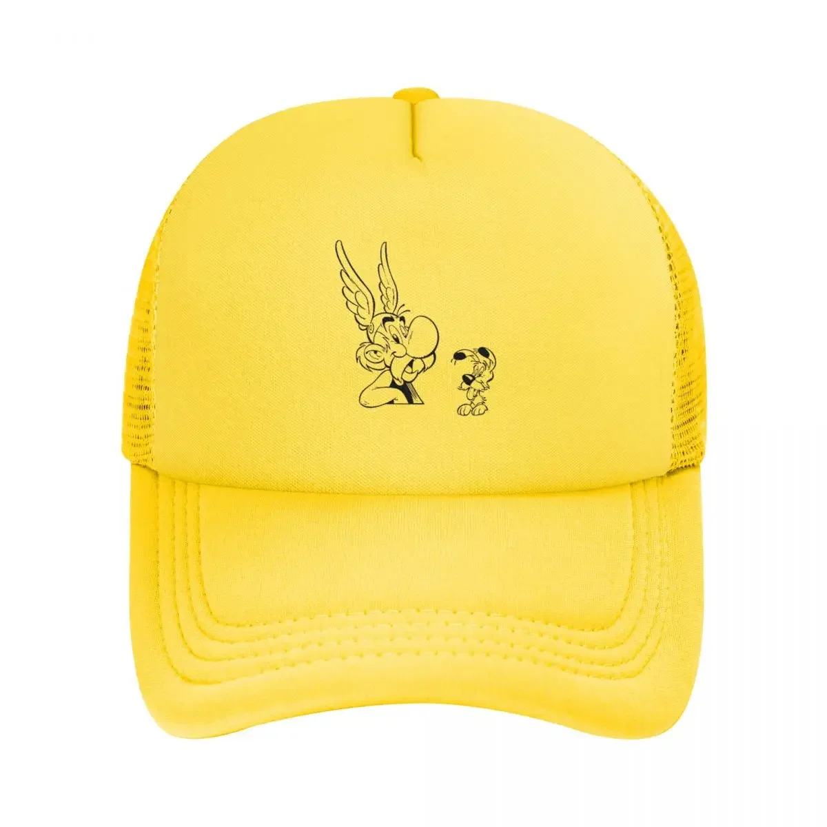 Asterix And Obelix Dogmatix Mesh Baseball Caps Snapback Fashion Baseball Hats Breathable Casual Casquette Outdoor Unisex