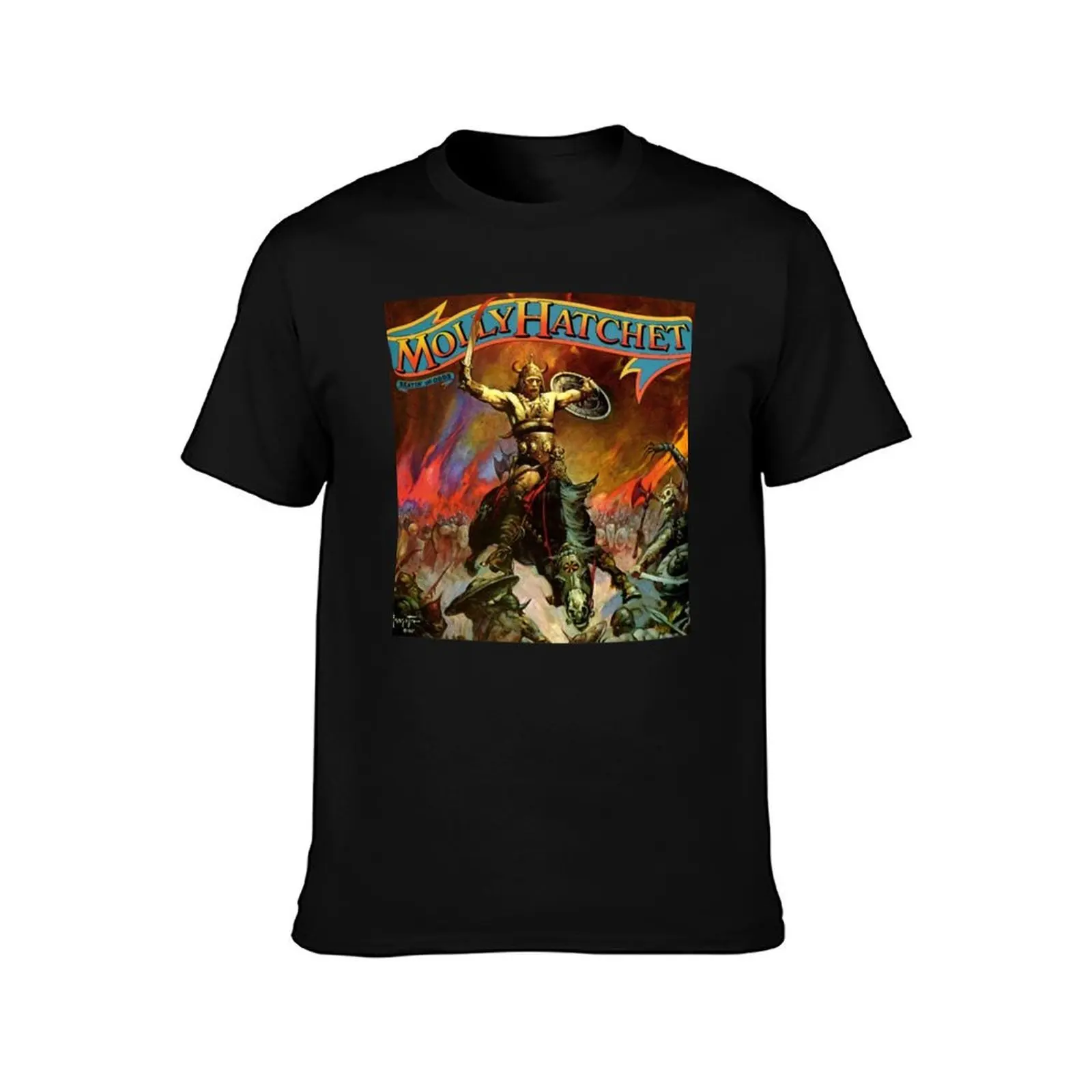 Molly Hatchet T-Shirt Basic Casual Short Sleeve Cotton Shirt