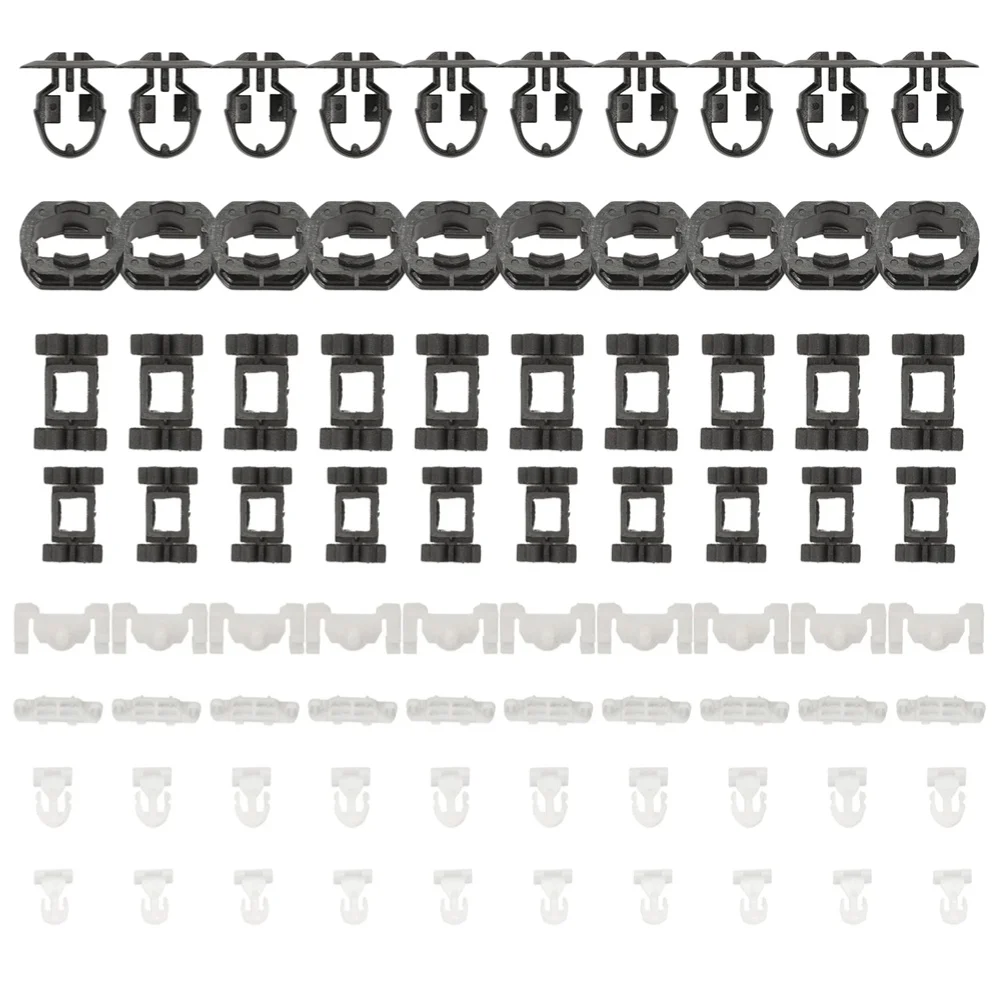 Bumper Fasteners Mounting Clips For Exterior Trim Repair Perfect Match Fit Easy Installation Plastic Construction