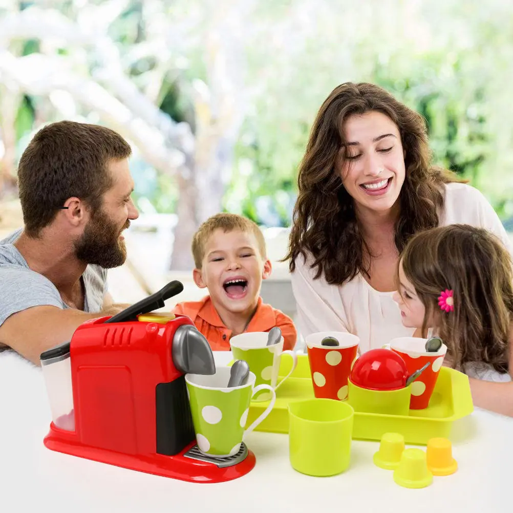 1Set Children Simulation Kitchen Coffee Machine Creative Early Educational Plaything for Imaginative Cognitive Development