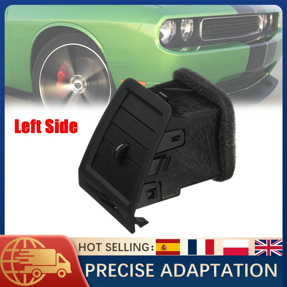 

Dashboard A/C Air Vent Outlet LH+RH For Dodge Challenger 2008-2014 Black 1QL41XDVAA 1QL40XDVAA Front Heat AC Vent Replacement