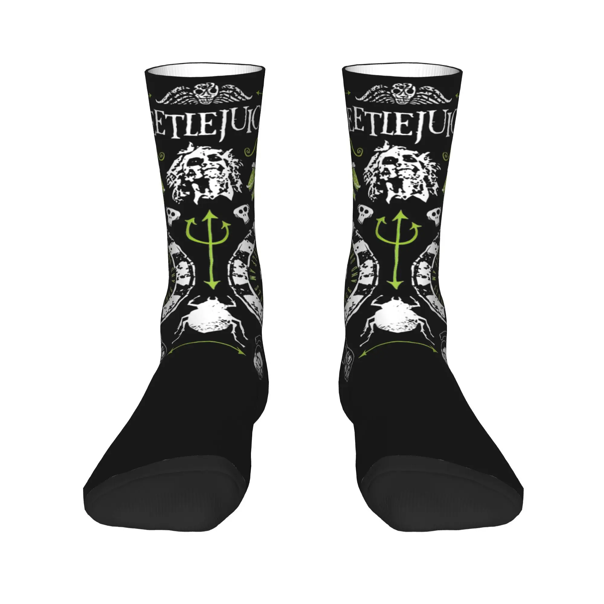 B-beetlejuice calcetines con estampado, accesorios para ropa informal, calcetines con estampado Flexible