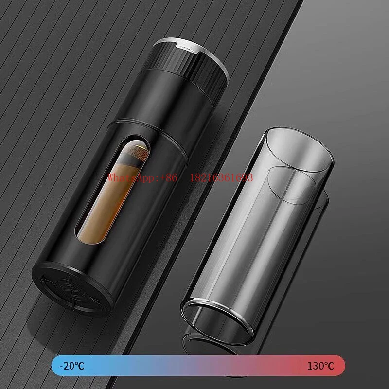 

Anti-drop One-click Open Lid Glass for Men and Women, New Portable High Temperature Resistant Tea Separation Tea Cup