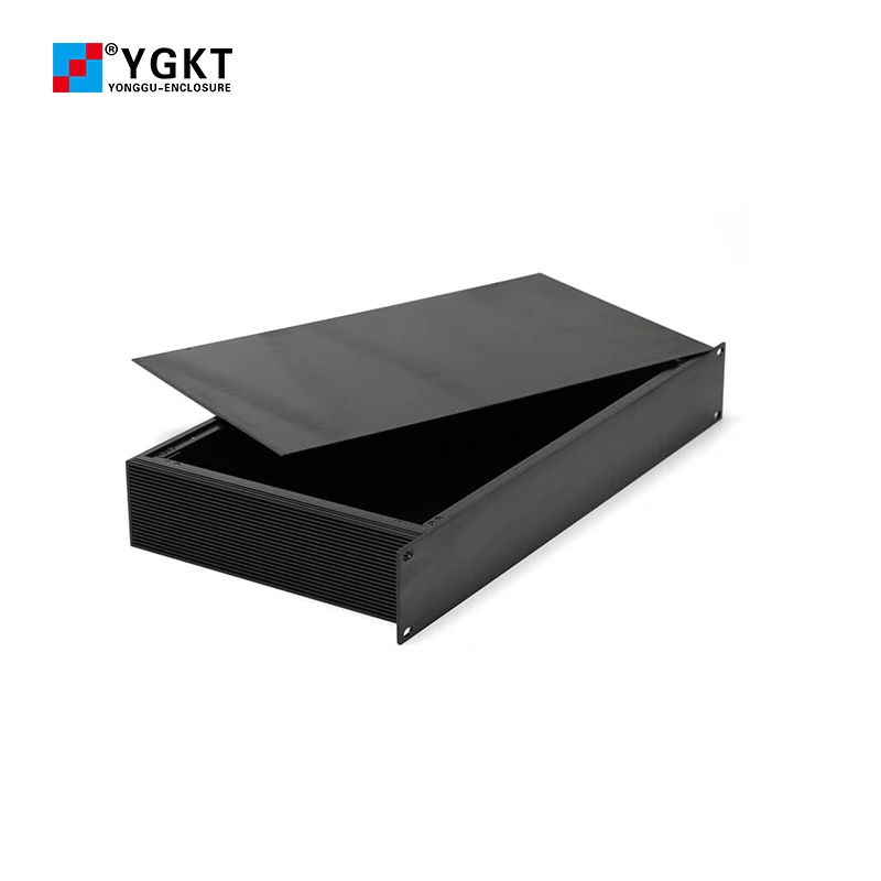 Custom Fabrication Circuit Board Sheet Metal Box Full Aluminum Industrial Computer Chassis 19 Inch 1.5U Rack Mount Server Case