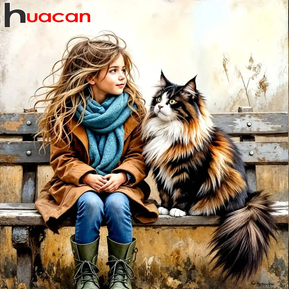 Huacan 2025, neue Kollektion, Diamant-Gemälde, Delphin, Himmel, Diamant-Stickerei, Meer, Sonnenuntergang, Mosaik, Kunst, Dekoration, Gemälde