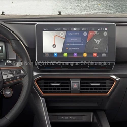 PET Film Screen Protector For Cupra Leon 2020 10 Inch Car GPS Navigation Center Touch Screen accessories