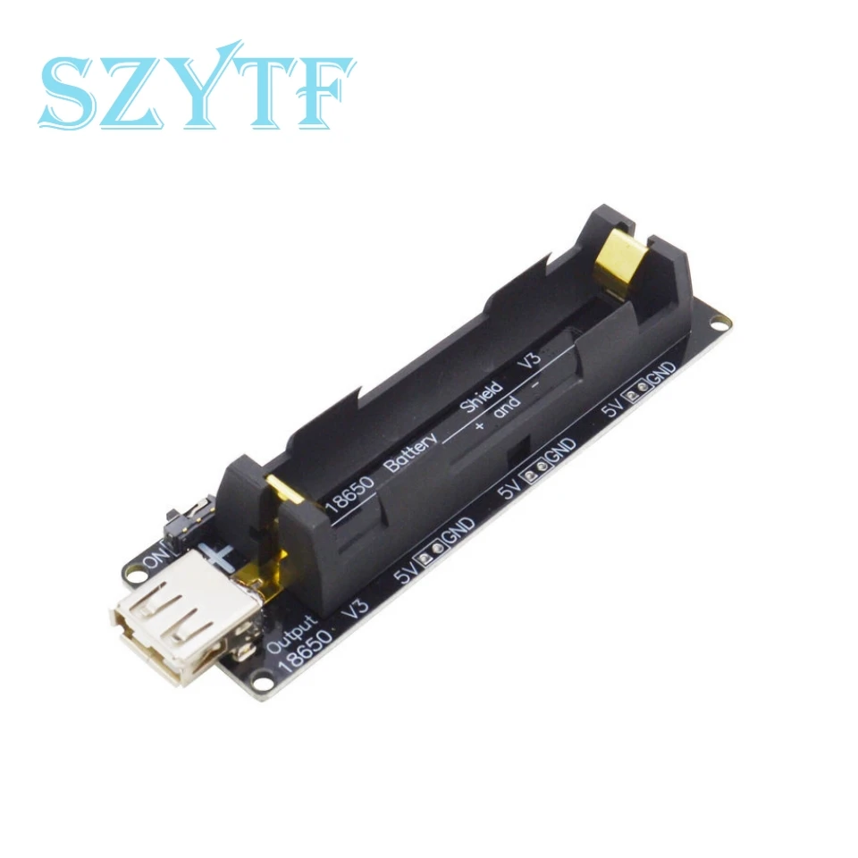 Two Voltage 18650 Lithium Battery Shield V8 Mobile Power Expansion Board Module 5V/3A 3V/1A Micro USB For Arduino ESP32 ESP8266