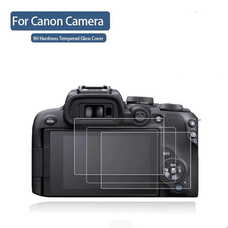 2PCS For Canon RP R8 R7 R6 R5 R10 M50 M3 Tempered Glass Protector Camera LCD Screen Cover Anti-scratch Camera Screen Protection