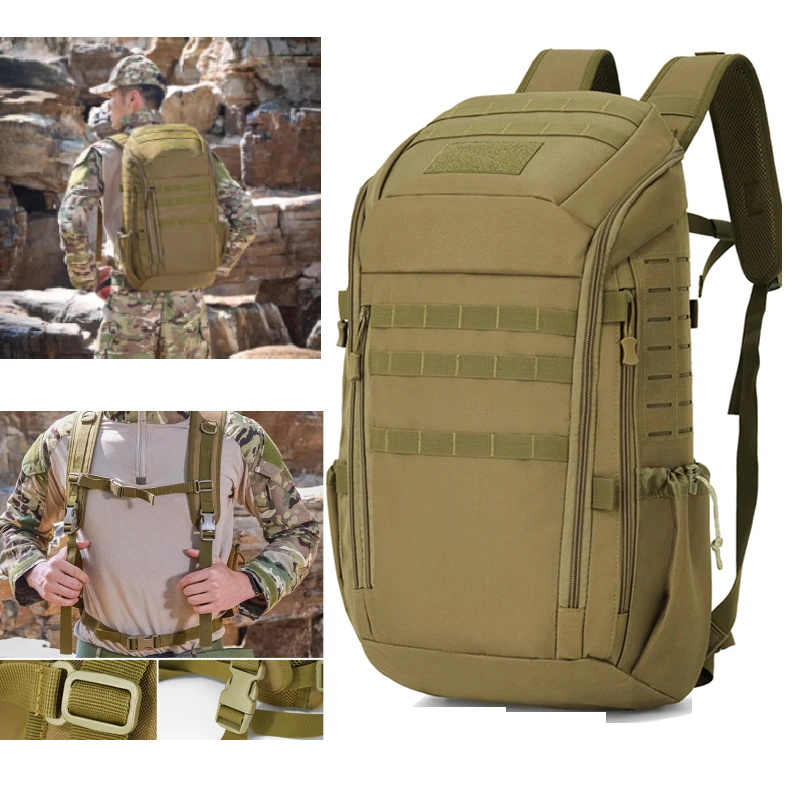 Tactical Climbing Backpack Men Travel Sports Bag Large Capacity Outdoor Hiking Camping Fishing Luggage Weekend Cycling Rucksack