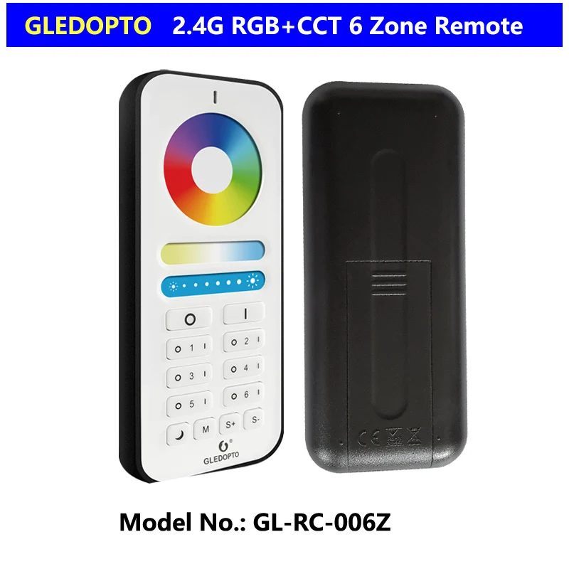 

GLEDOPTO 2,4G RF RGB + CCT 6-зонное Дистанционное освещение для профессиональной серии умная фотолампа с подсветкой/RGB + CCT контроллер