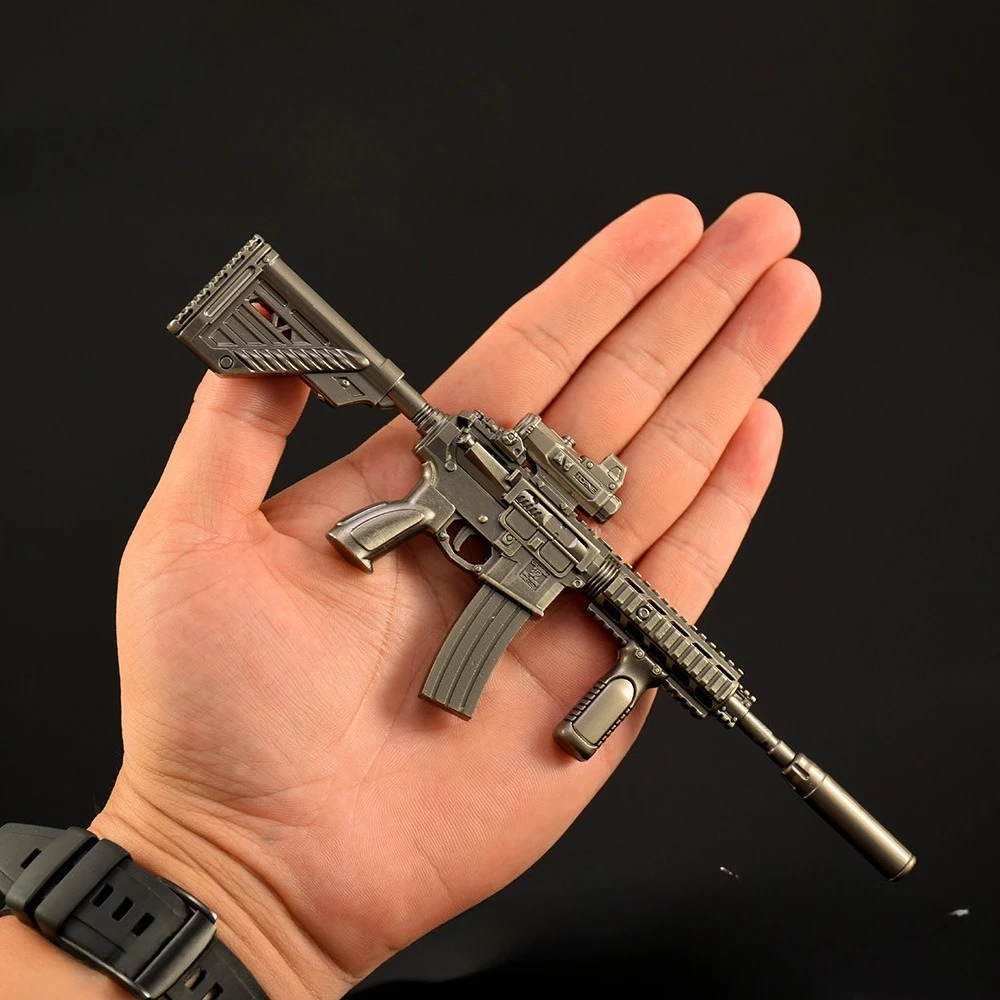 デルタフォースゲーム周辺機器 M4A1 アサルトライフルメタルクラフトミニガンモデルグッズデスク装飾品クリエイティブ誕生日ギフト