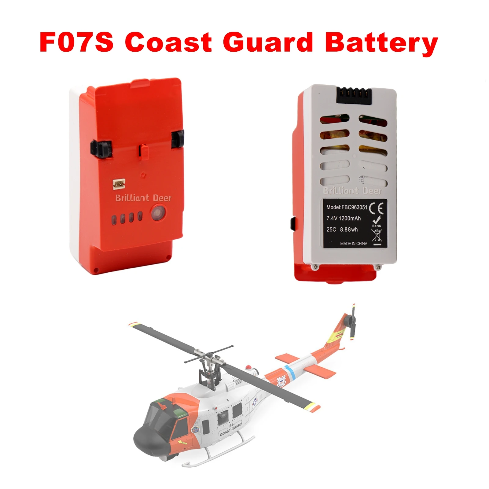 

7.4V 350 mAh LiPo Battery Original Parts for YuXiang F07S GPS UH1 Huey RC Helicopter