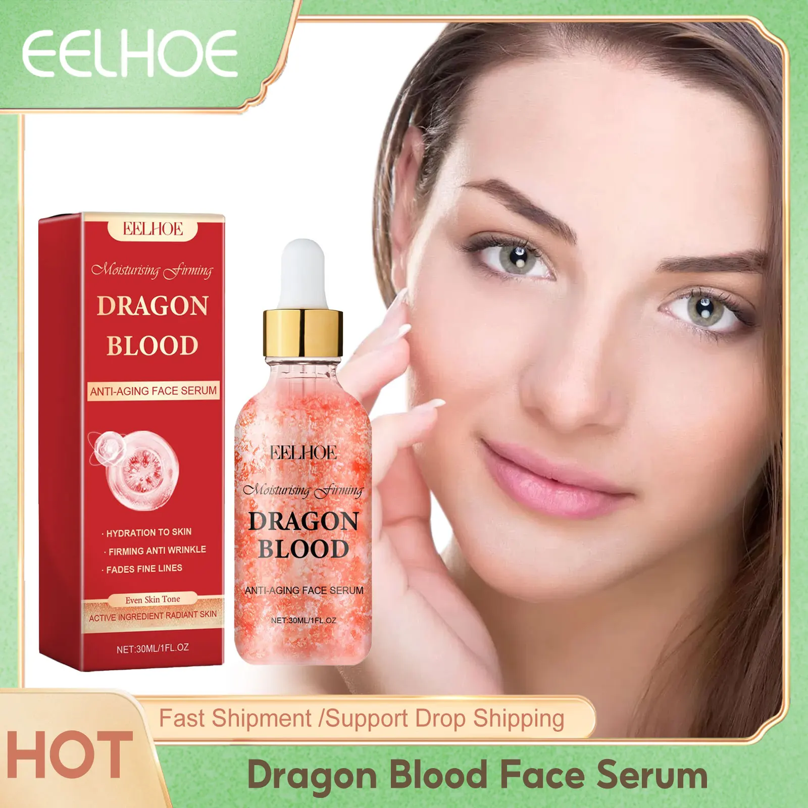 Dragon Blood Face Serum Face Rejuvenation Brighten Skin Moisturizer Instant Firming Lifting Even Skin Dull Skin Facial Essence