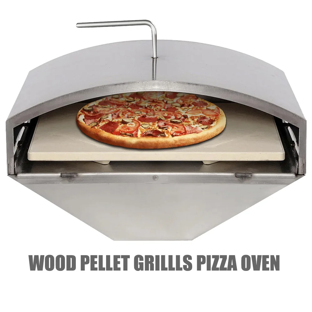 

Деревянный гриль-гриль для пиццы с квадратным камнем для пиццы GreenMountainTlarla