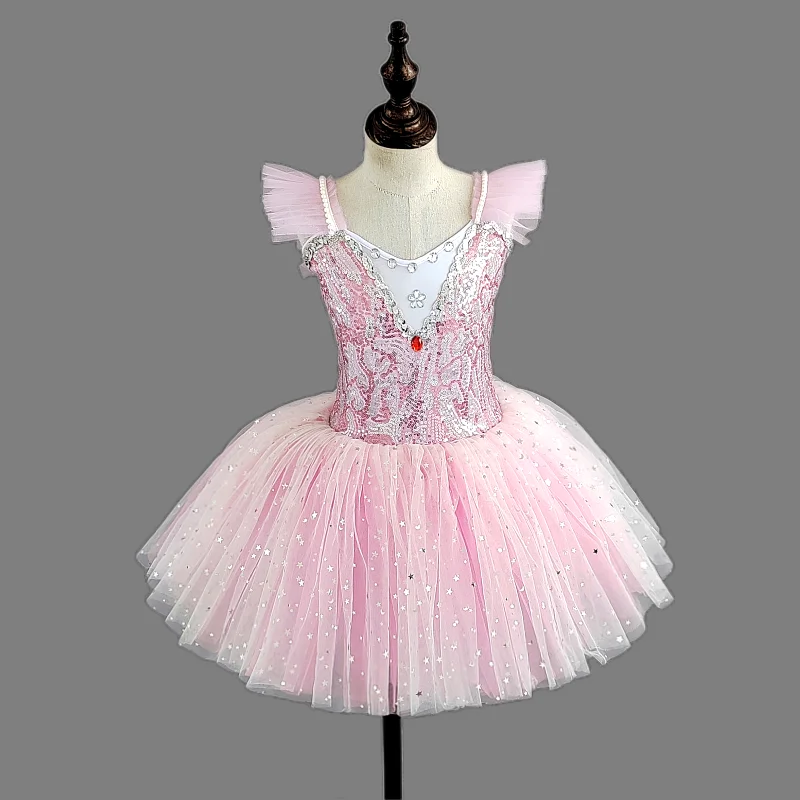 Children\'s ballet skirt girls dance skirt children\'s program collective performance costumes dance performance costumes