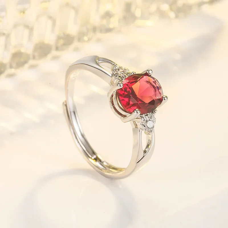 Anillo De plata De ley 925 auténtica con piedras preciosas De rubí rojo para mujer, Anillos De plata 925, joyería De piedras preciosas De rubí, Anillos para mujer