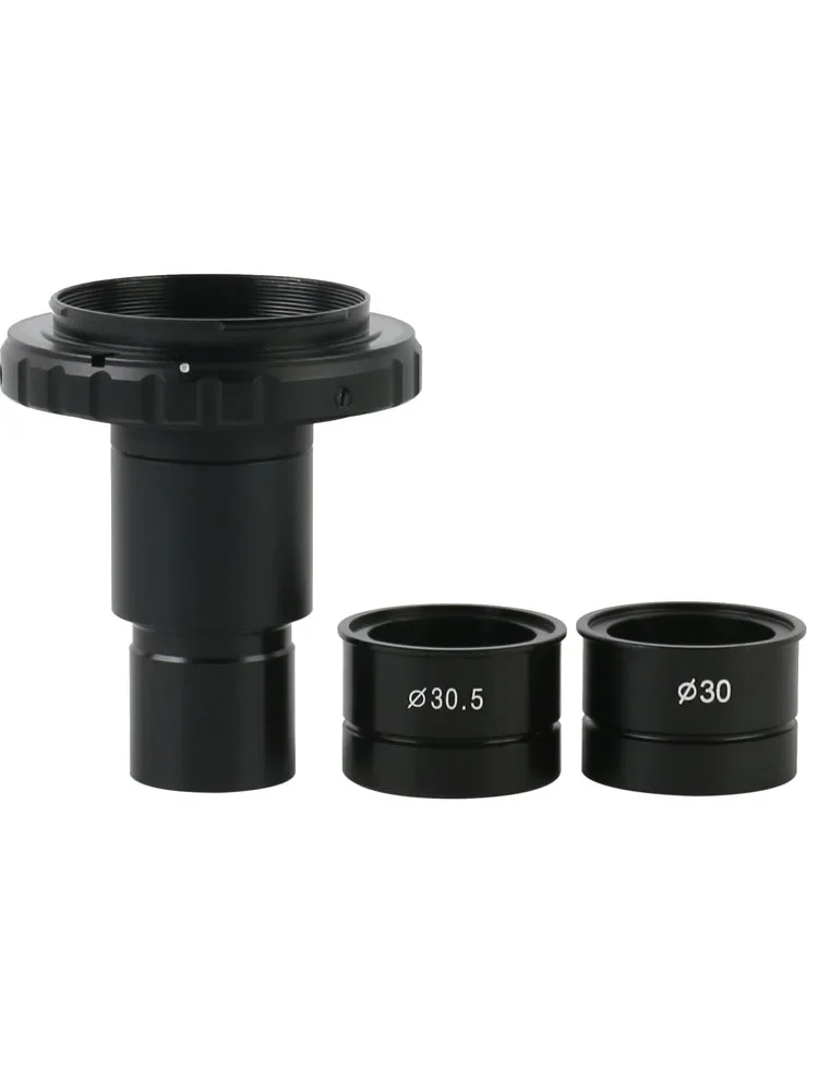 T2 Adapter do montażu 9.6X soczewka okularu dla biologicznego mikroskopu Stereo 23.2mm 30mm cyfrowy kanon lustrzanka interfejs adaptera — zdjęcie 2