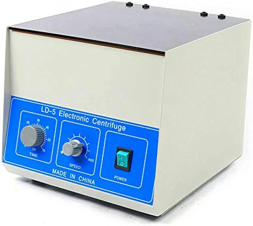 110V Electric Tabletop Lab Centrifuge Machine 8 * 50ml Laboratory LD-5 4000rpm Lower Speed Control, 2770xg