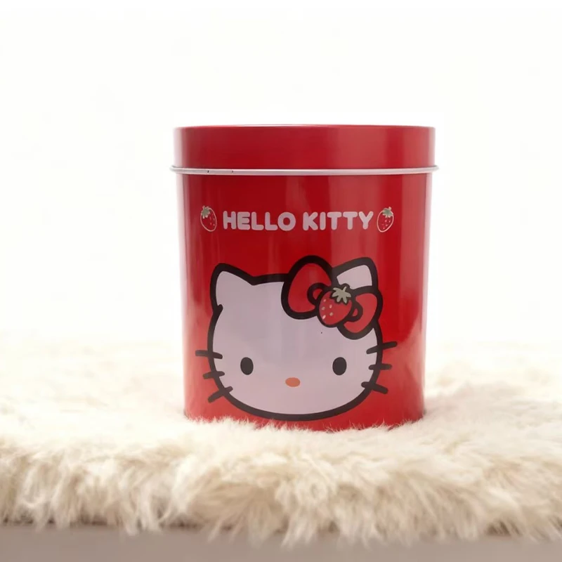

Hello Kitty Candy Box Cute Cartoon Kids Hair Accessories Storage Portable Desktop Hair Clips Organizer Case Gift for for Girls