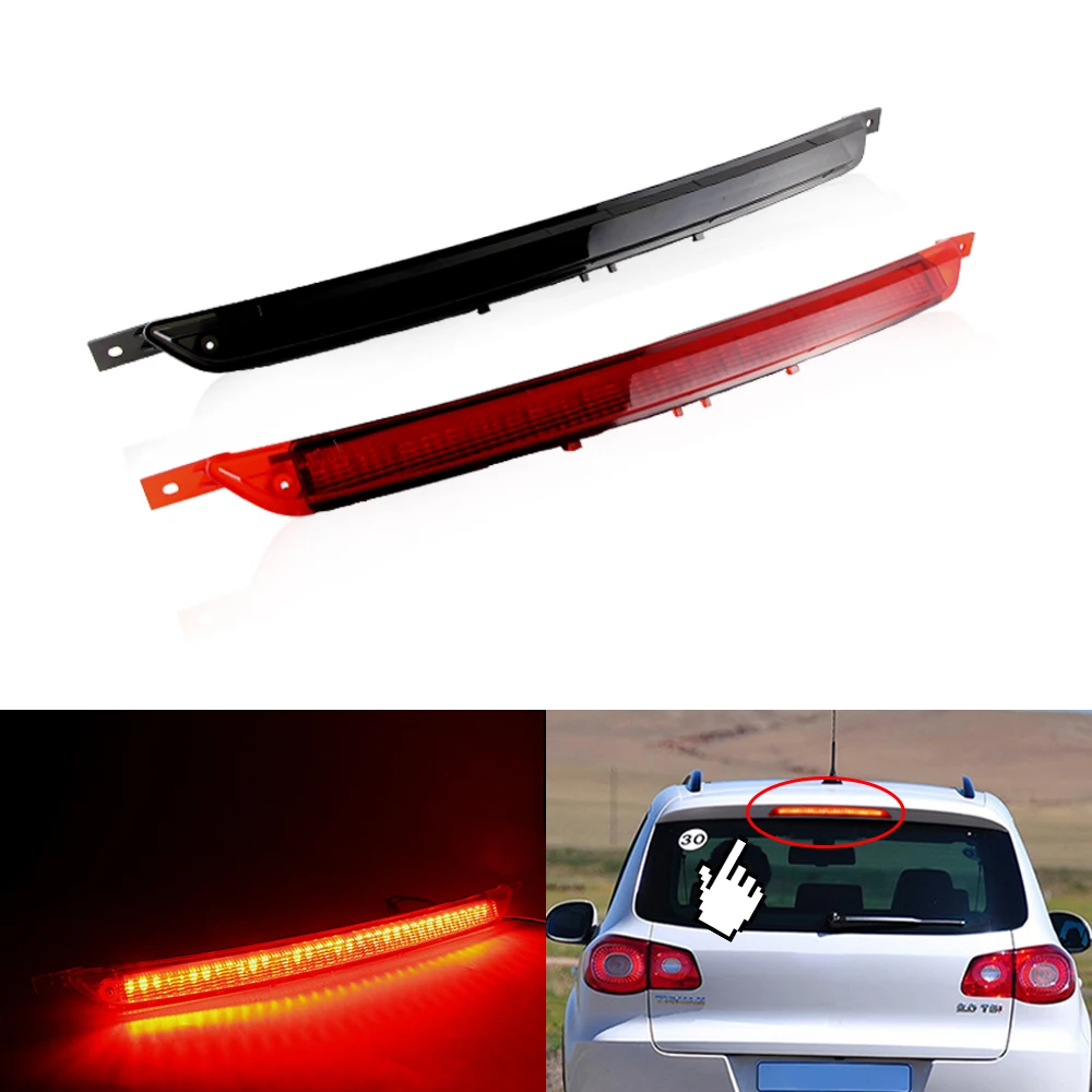 

1PC for VW Golf VII GTE/GTD/GTI/R/e-Golf(5GE)/T-Roc/Touareg - Red LED High Level 3rd Brake Lights Rear Warning Tail Lamps Canbus