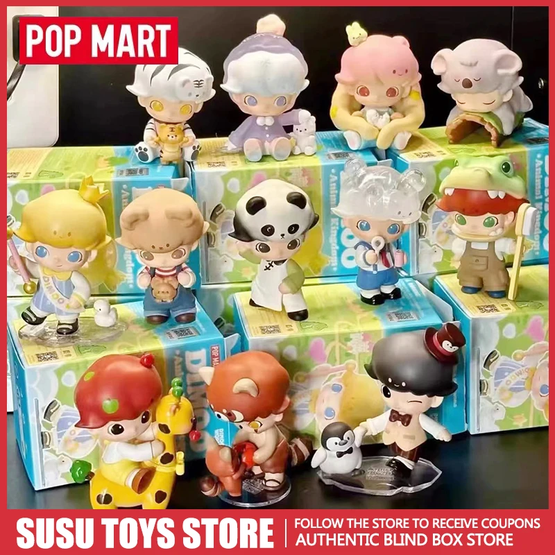 

POP MART DIMOO Animal Kingdom Series Blind Box Kawaii Anime Action Figure Mystery Surprise Doll Desktop Ornament Birthday Gift