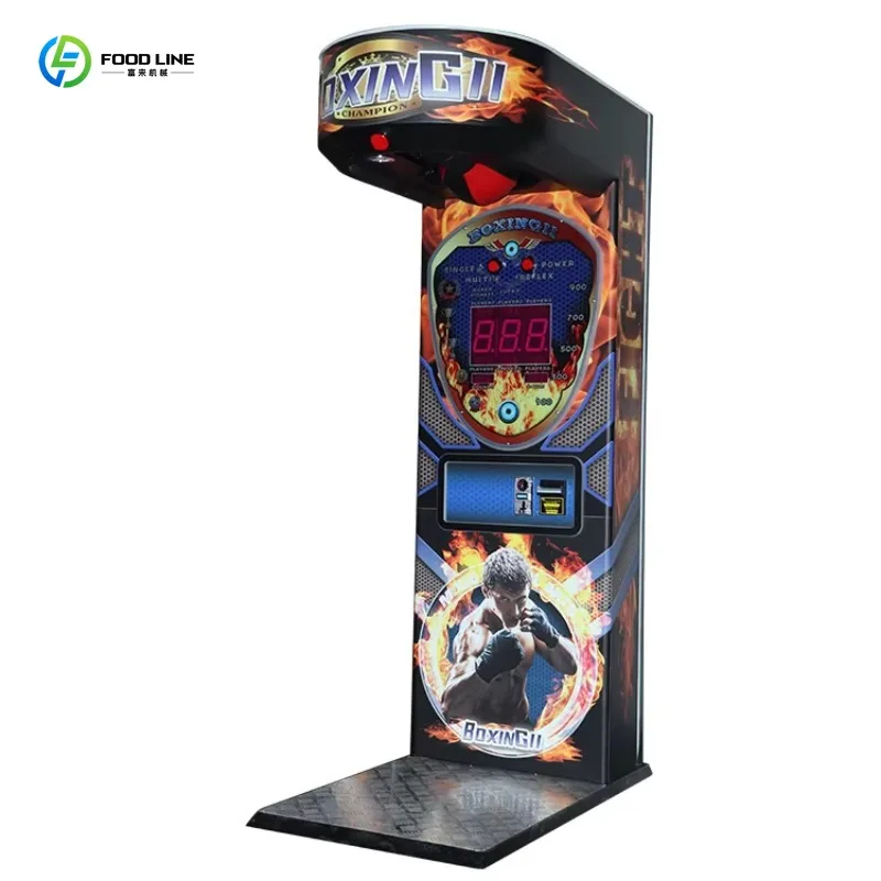Customized Ultimate Big Boxing Punch Coin Tough Guy Boxer Punch Machine Commercial Amusement Equipment
