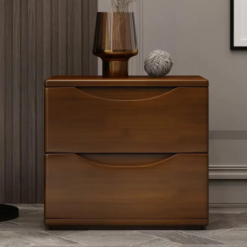 High Quality Bedroom Furniture American Mid Century-style Solid Ash Antique Closed Nightstand