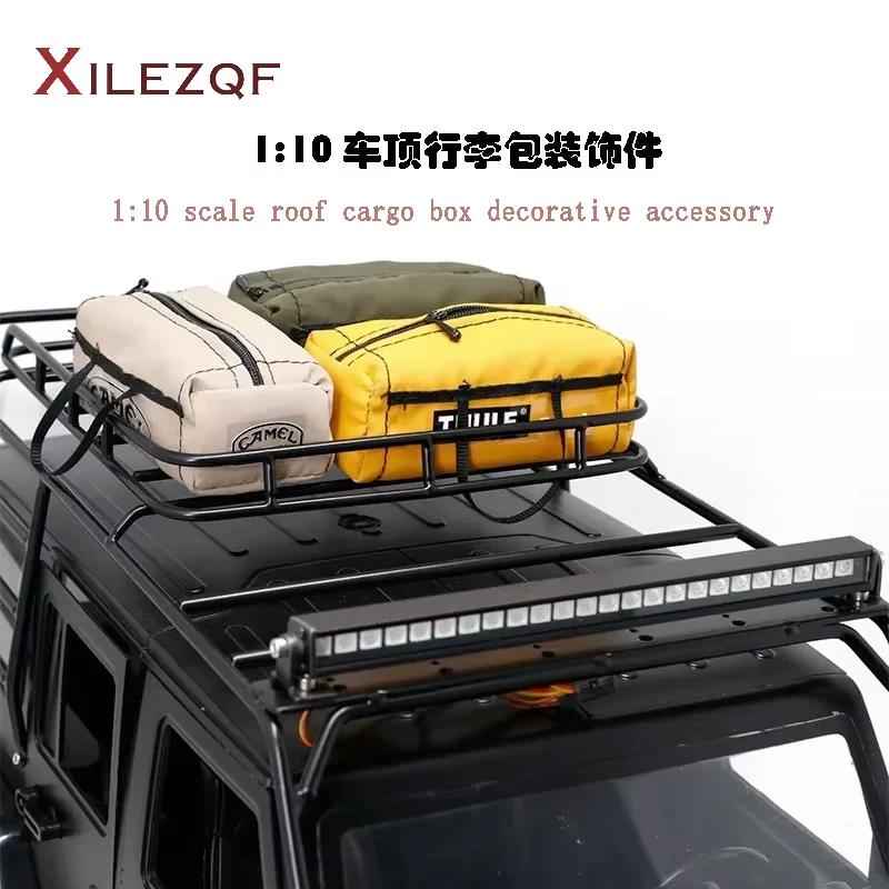 XILEZQF Simulation Mini Luggage Bag Handbag for 1/10 Traxxas TRX-4 Axial SCX10 RC4WD D90 90046 RC Crawler Decoration