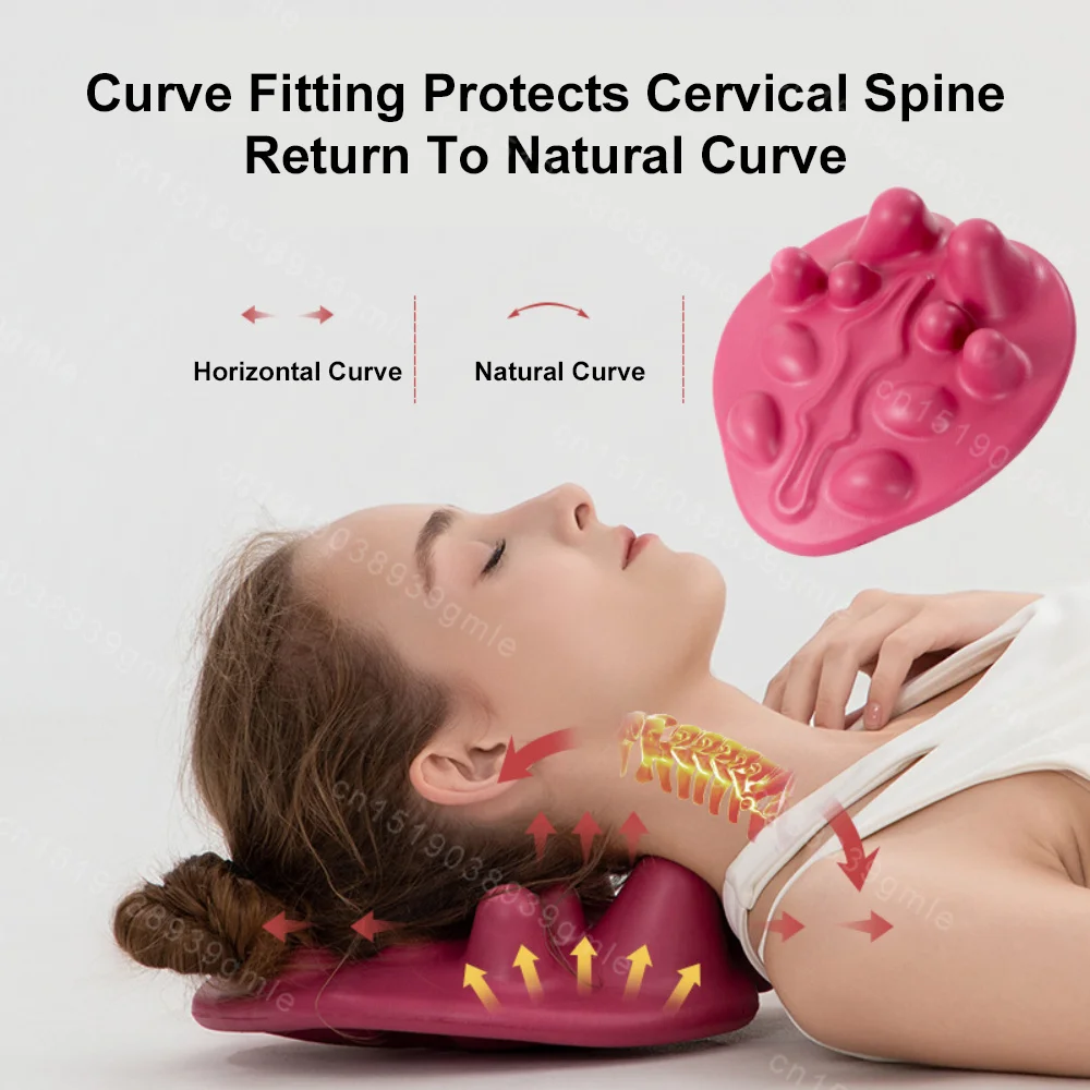 Ergonomic Massage Pad Shoulder Blade Dredging Acupuncture Point Massager Acupressure Improvement Low Back Pain Massage Pillow