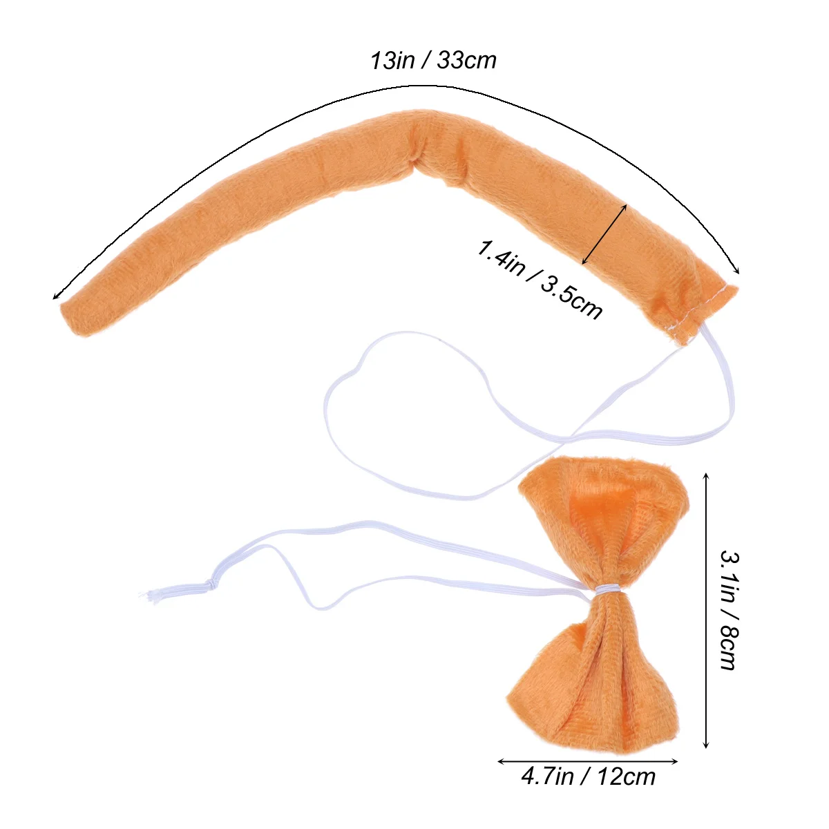3 szt. Akcesoriów do kostiumów zwierząt, rozmiar pasuje do większości, kreatywne rekwizyty fotograficzne, upominki na przyjęcia dla dzieci.