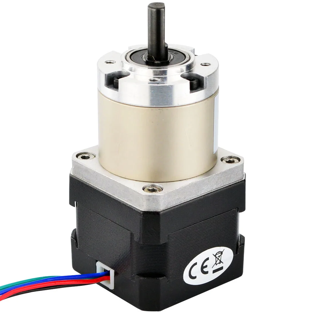 STEPPERONLINE Nema 17 Geared Stepper Motor w/ Gear Ratio 27:1 Planetary Gearbox 0.4A L=33mm for CNC Robot/ 3D Printer