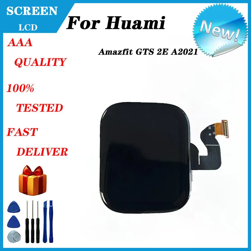 For Huami AMAZFIT GTS 2E A2021 Smart Watch LCD Display + Touch Screen Digitizer AMOLED Display