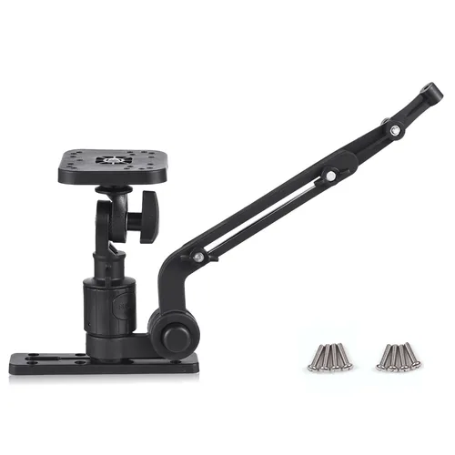 Imagen 2 del producto Placa de montaje para buscador de peces de Kayak, transductor de barco, brazo de montaje, adaptador de Base de montaje para buscador de peces, adaptador de buscador de peces para kayak