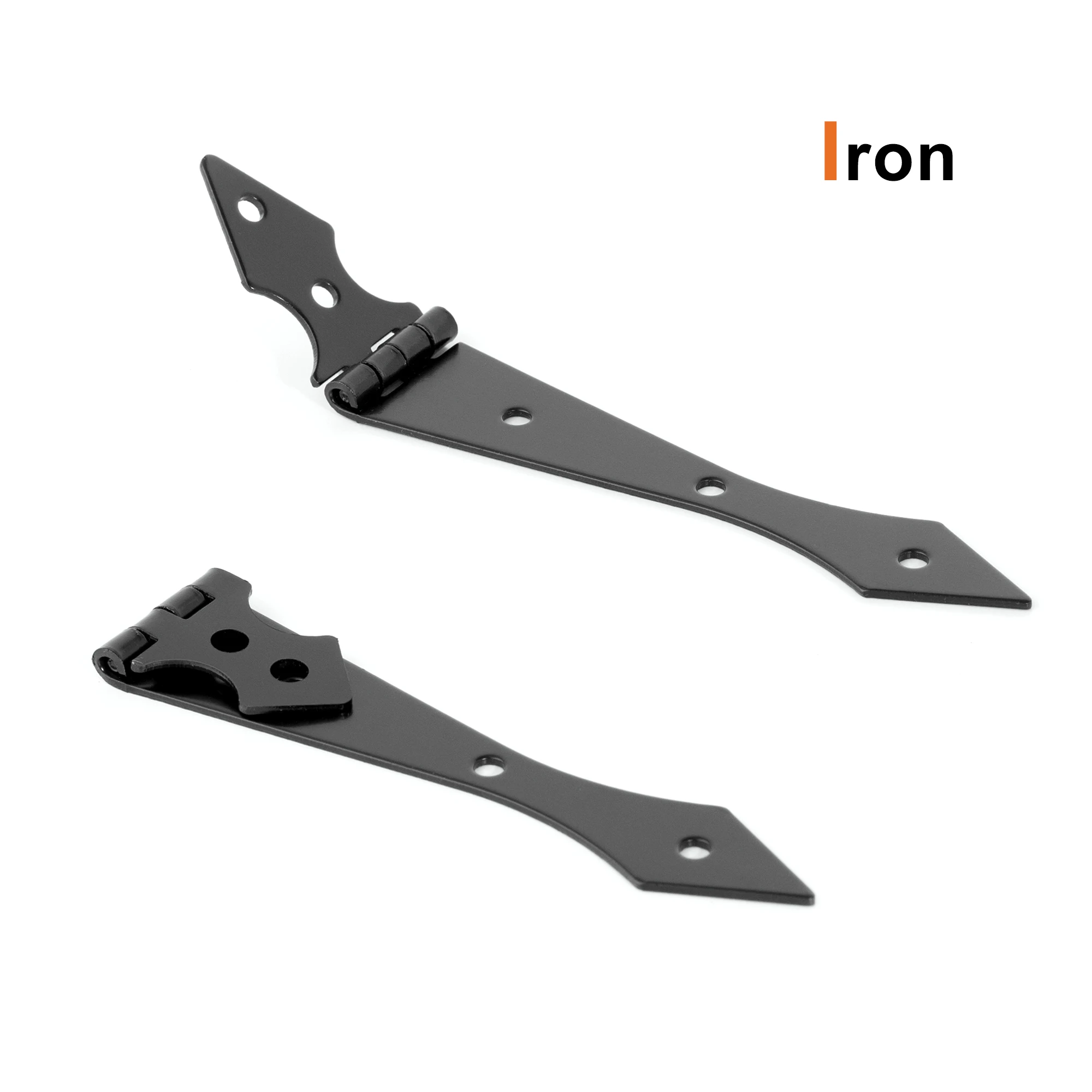 Furniture Cupboard Door Hinge 270 Degree Folding Black Iron Hinge for The Cabinet Door Durable Hardware Accessories for Home Use
