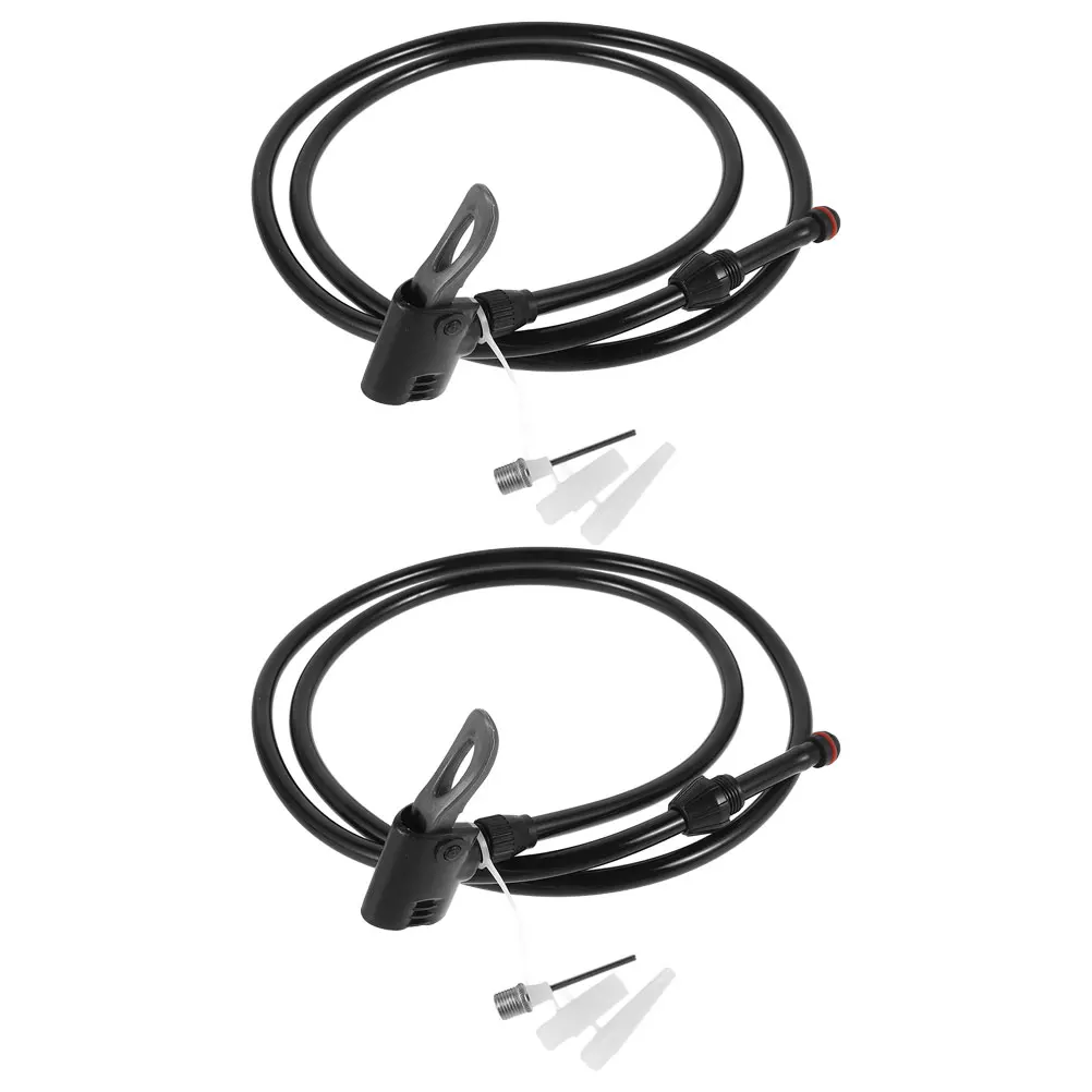 

2Pcs Versatile Air Pump Set Quick Inflation Hose Needle Valve Adapters Presta Balls Tires