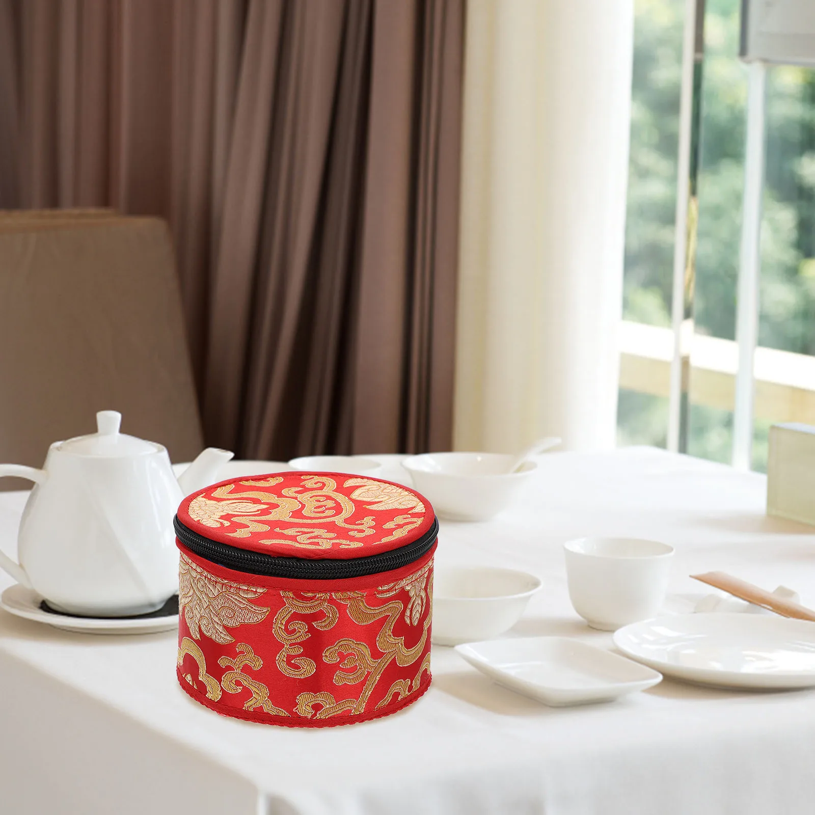 

Buddha Sound Bowl Set Singing Carrying Case Tibetan Holder Accessories Cotton Accessory