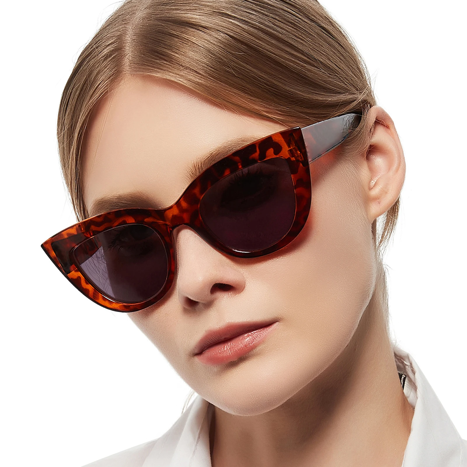 MARE AZZURO Reading Sunglasses Women Vintage Computer Glasses For Farsightedness Cat Eye Sun Eyeglasses Magnifying gafas Readers