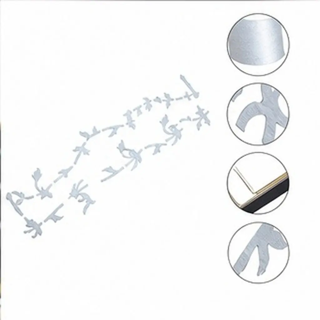Tree of Life Guitar Fretboard Marker Stickers for Electric, Acoustic & Bass – Silver Inlay Decoration